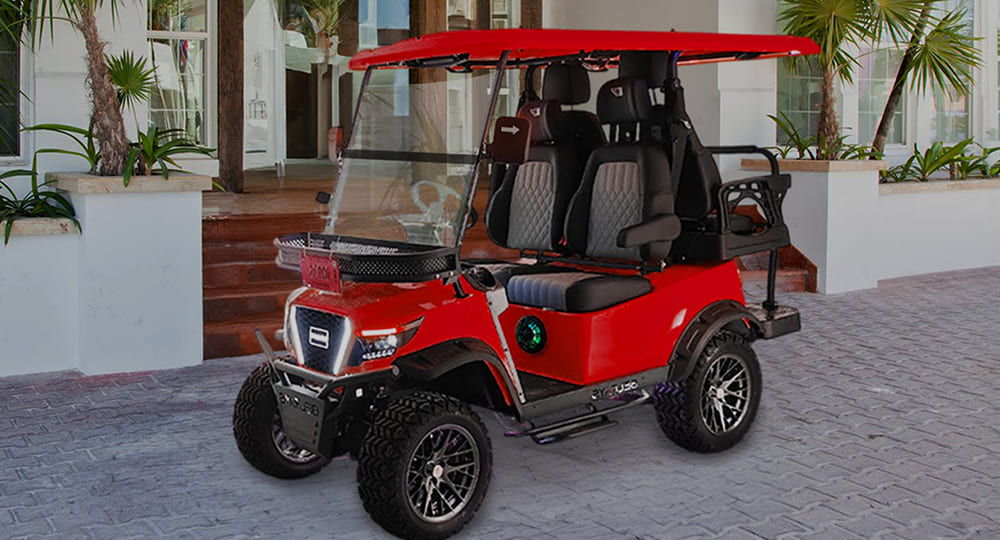 4 Seater 2+2 Solar Electric Golf Cart