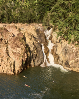 Jungle Pontoon Waterfall
